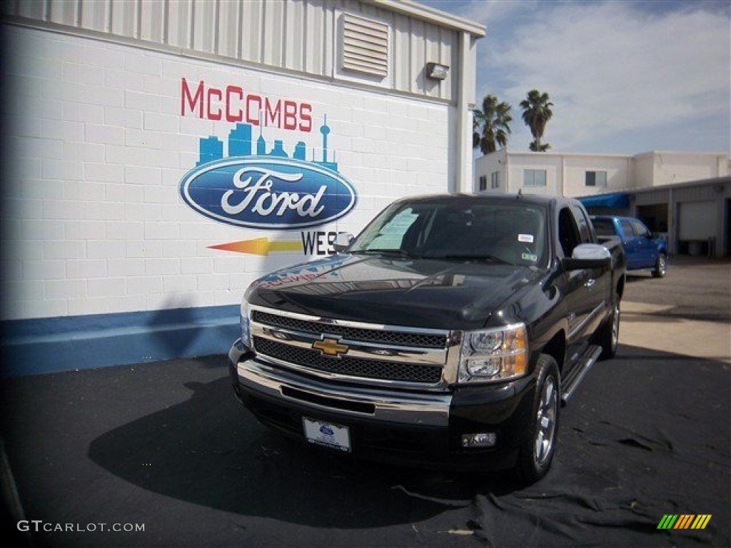 2011 Silverado 1500 LT Extended Cab - Black / Ebony photo #1