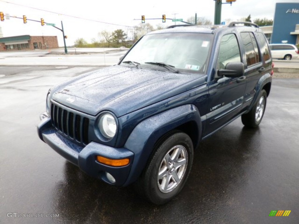 Patriot Blue Pearl 2003 Jeep Liberty Limited 4x4 Exterior Photo #79981660