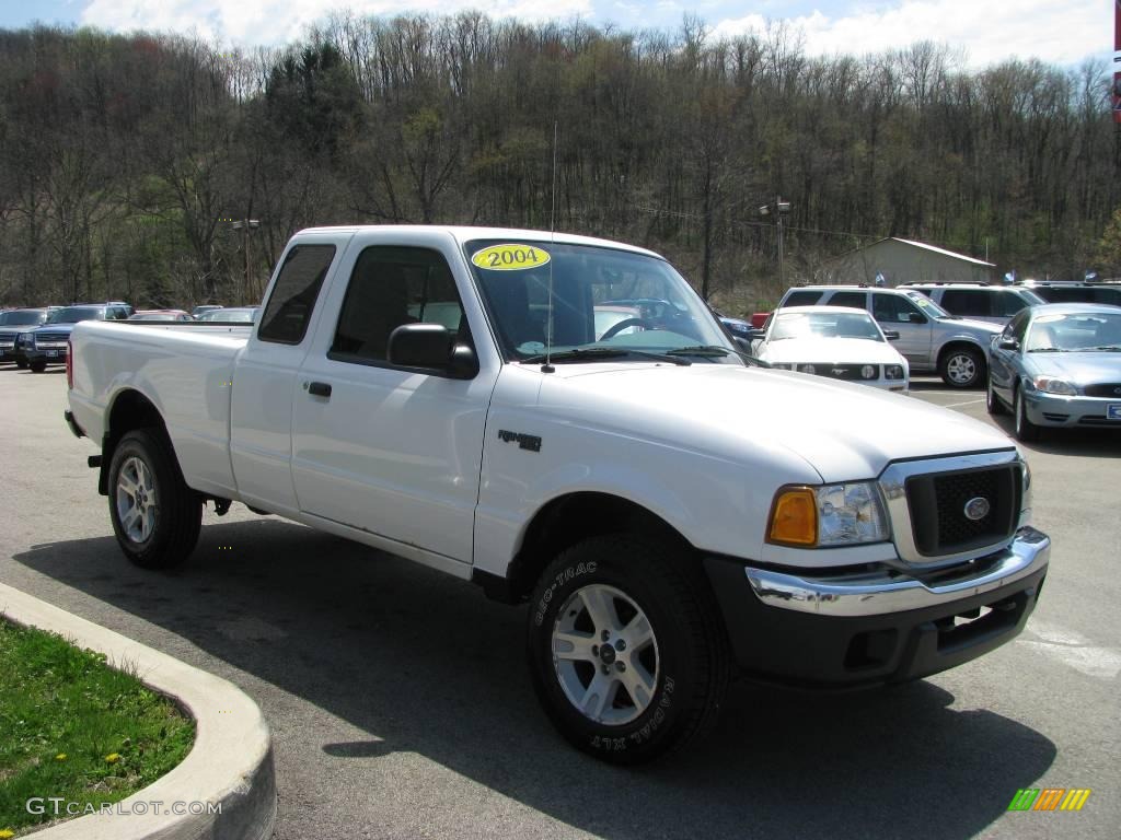 2004 Ranger XLT SuperCab 4x4 - Oxford White / Medium Dark Flint photo #4