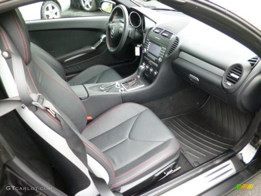 Black Interior 2008 Mercedes-Benz SLK 350 Roadster Photo #79982201