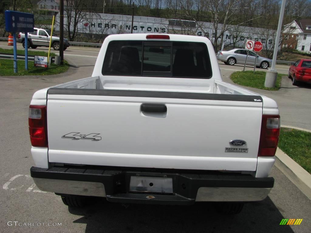 2004 Ranger XLT SuperCab 4x4 - Oxford White / Medium Dark Flint photo #6