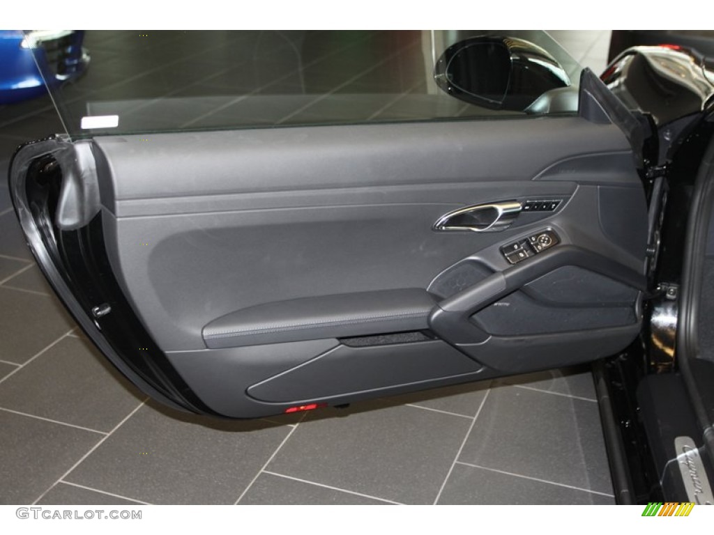 2014 Porsche Cayman S Black Door Panel Photo #79983212