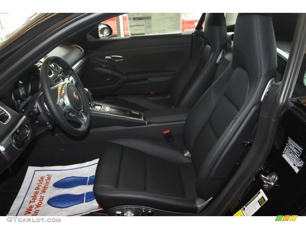 Black Interior 2014 Porsche Cayman S Photo #79983254