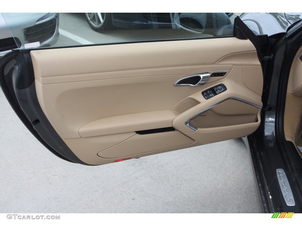 2013 Porsche 911 Carrera S Cabriolet Luxor Beige Door Panel Photo #79983674