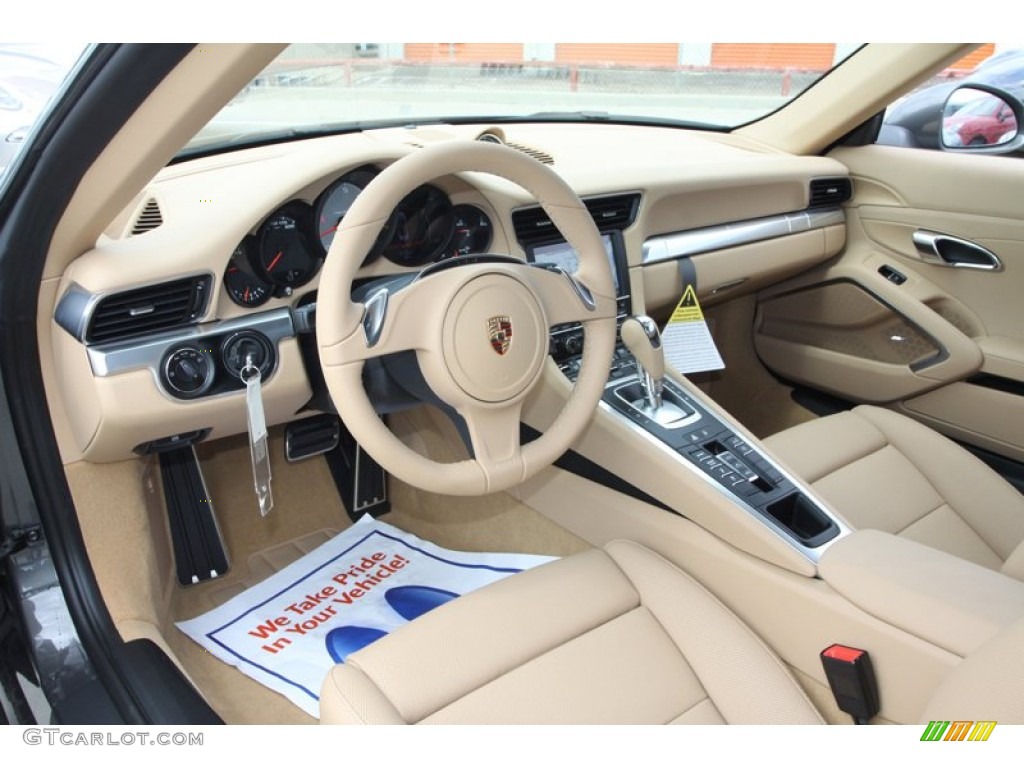 2013 Porsche 911 Carrera S Cabriolet Luxor Beige Dashboard Photo #79983699