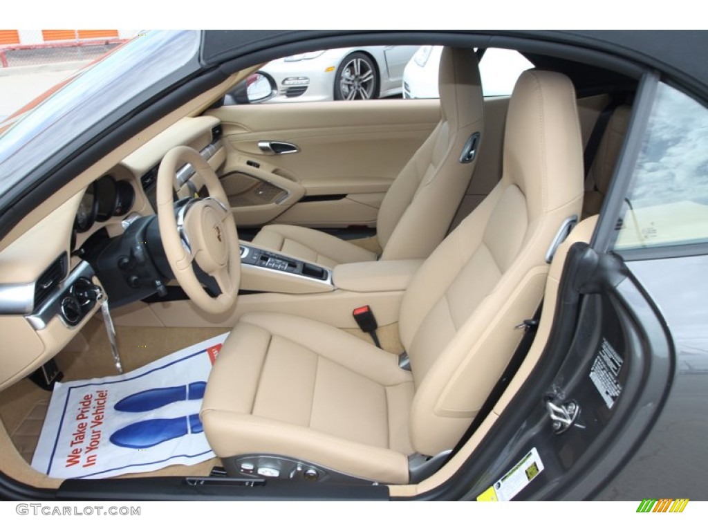 Luxor Beige Interior 2013 Porsche 911 Carrera S Cabriolet Photo #79983731