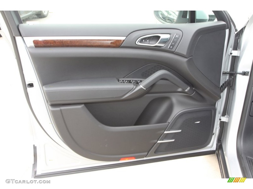 2013 Porsche Cayenne Diesel Black Door Panel Photo #79984724