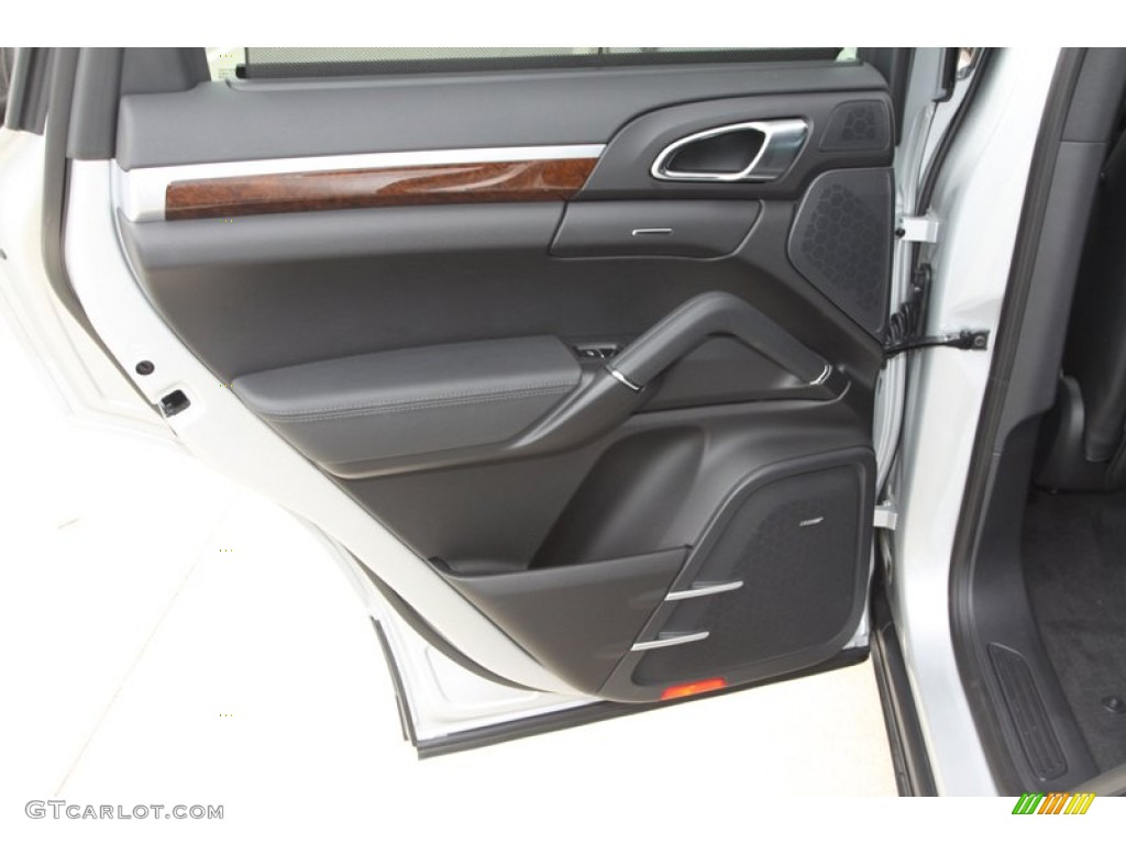 2013 Porsche Cayenne Diesel Black Door Panel Photo #79984788