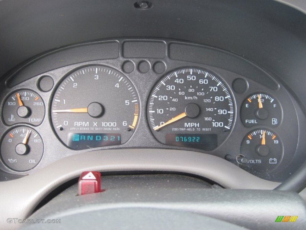 2003 GMC Sonoma SLS Extended Cab 4x4 Gauges Photos