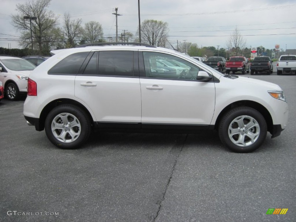 White Platinum Tri-Coat 2013 Ford Edge SEL AWD Exterior Photo #79986518