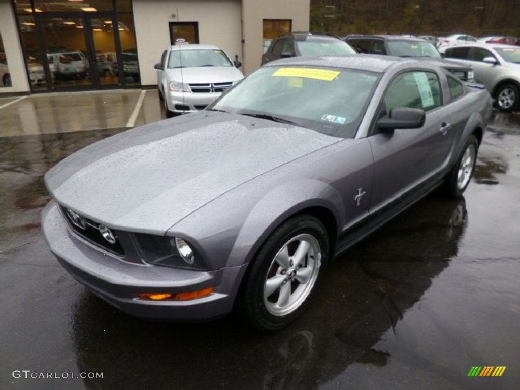 2007 Mustang V6 Premium Coupe - Tungsten Grey Metallic / Black/Dove Accent photo #3