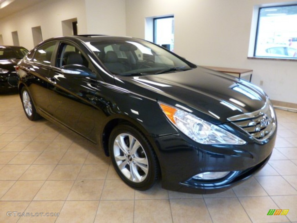 2011 Sonata Limited - Pacific Blue Pearl / Gray photo #1