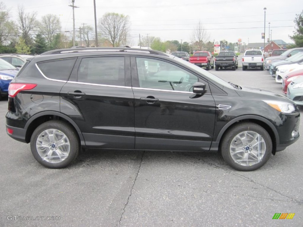 2013 Escape SEL 1.6L EcoBoost 4WD - Tuxedo Black Metallic / Medium Light Stone photo #2