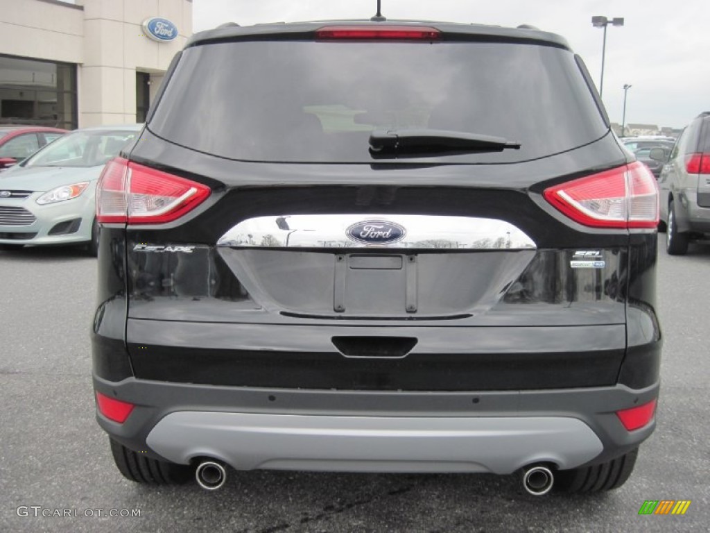 2013 Escape SEL 1.6L EcoBoost 4WD - Tuxedo Black Metallic / Medium Light Stone photo #4