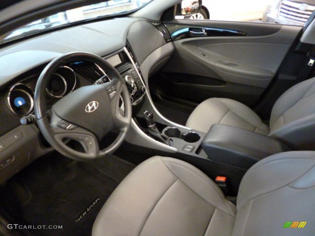 2011 Sonata Limited - Pacific Blue Pearl / Gray photo #16