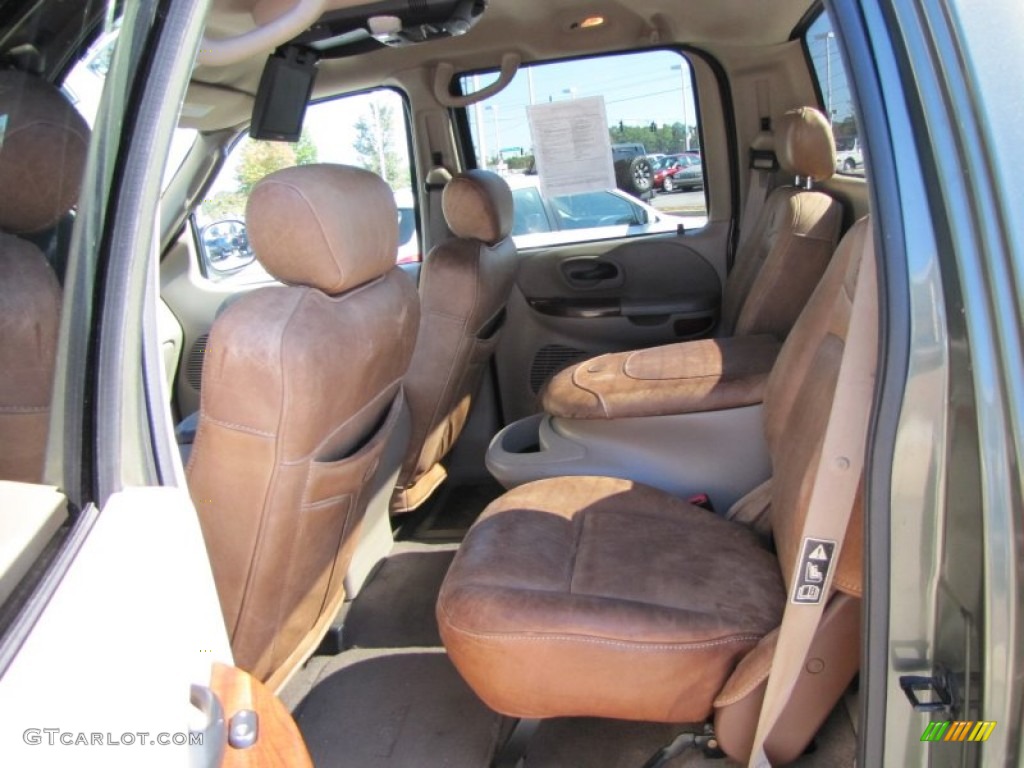 2003 F150 King Ranch SuperCrew 4x4 - Estate Green Metallic / Castano Brown Leather photo #8