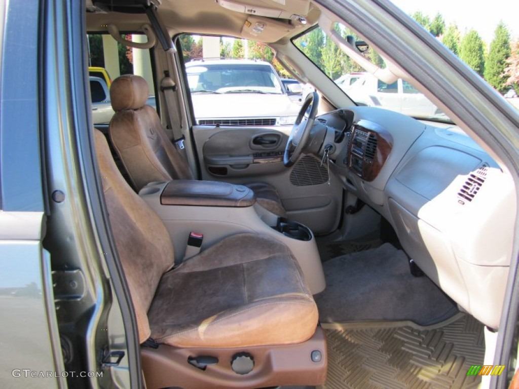 2003 F150 King Ranch SuperCrew 4x4 - Estate Green Metallic / Castano Brown Leather photo #11