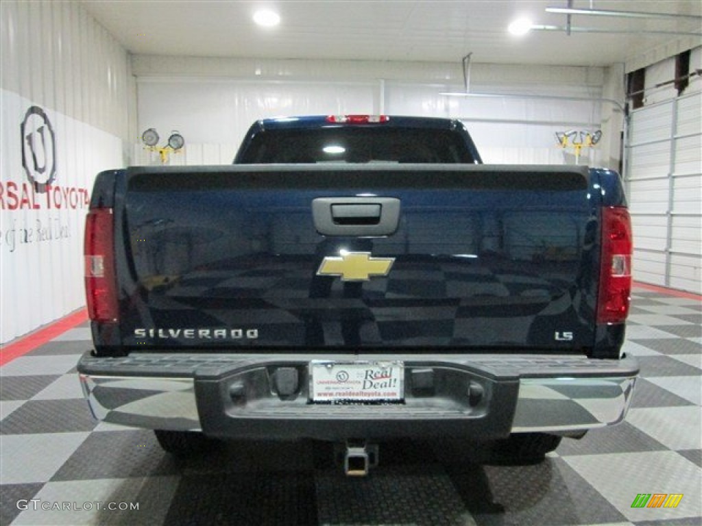 2009 Silverado 1500 LS Crew Cab - Imperial Blue Metallic / Dark Titanium photo #6