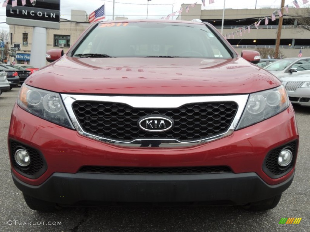 2011 Sorento LX - Spicy Red / Gray photo #3