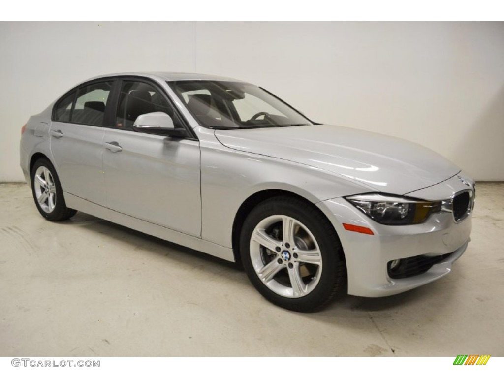 2013 3 Series 328i Sedan - Glacier Silver Metallic / Black photo #2