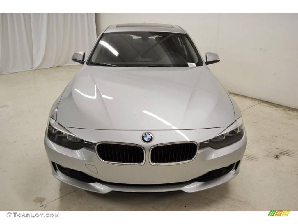 2013 3 Series 328i Sedan - Glacier Silver Metallic / Black photo #4