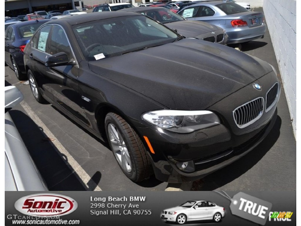 2013 5 Series 528i Sedan - Jet Black / Black photo #1