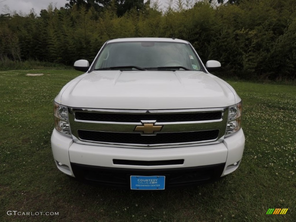 2011 Silverado 1500 LTZ Crew Cab - Summit White / Light Titanium/Dark Titanium photo #2