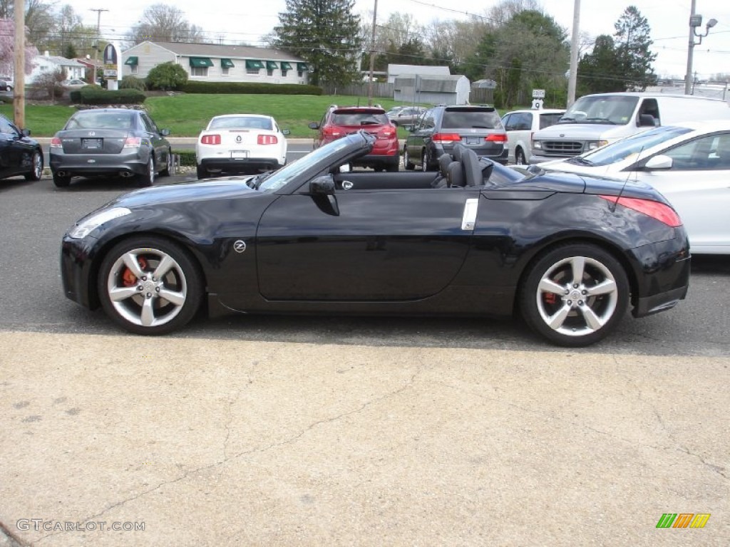 Magnetic Black 2008 Nissan 350Z Touring Roadster Exterior Photo #79993322