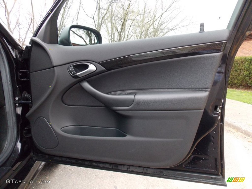2008 Saab 9-3 Aero XWD Sport Sedan Black Door Panel Photo #79994027