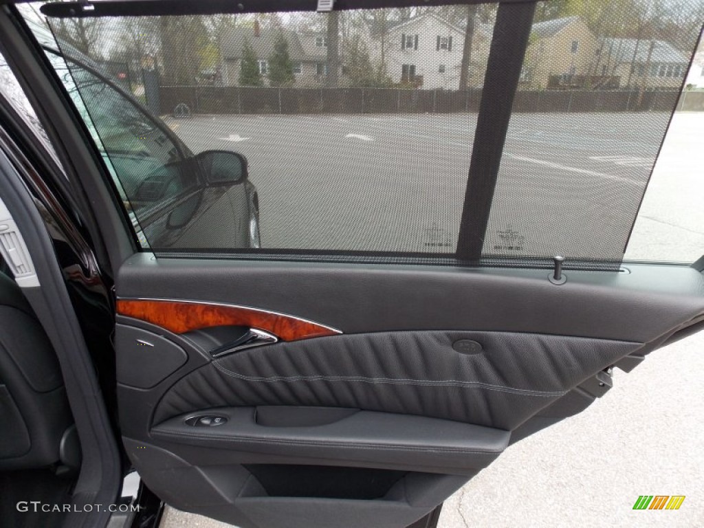 2005 Mercedes-Benz E 500 4Matic Wagon Charcoal Door Panel Photo #79994652