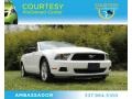 Performance White 2012 Ford Mustang V6 Convertible
