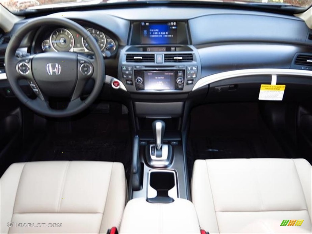 2013 Honda Crosstour EX-L V-6 Ivory Dashboard Photo #79999955