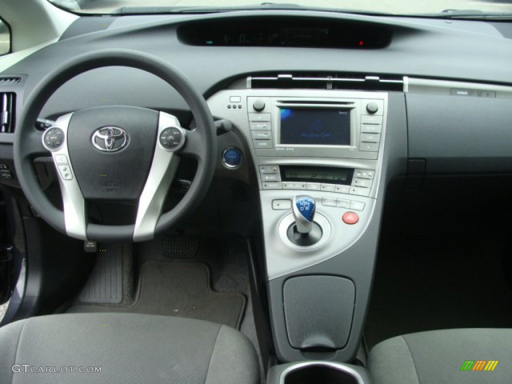 2012 Toyota Prius Plug-in Hybrid Advanced Dark Gray Dashboard Photo #80001052
