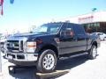 2008 Black Ford F350 Super Duty Lariat Crew Cab 4x4  photo #1