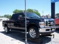 2008 Black Ford F350 Super Duty Lariat Crew Cab 4x4  photo #4