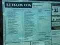 2013 Honda Civic LX Coupe Window Sticker