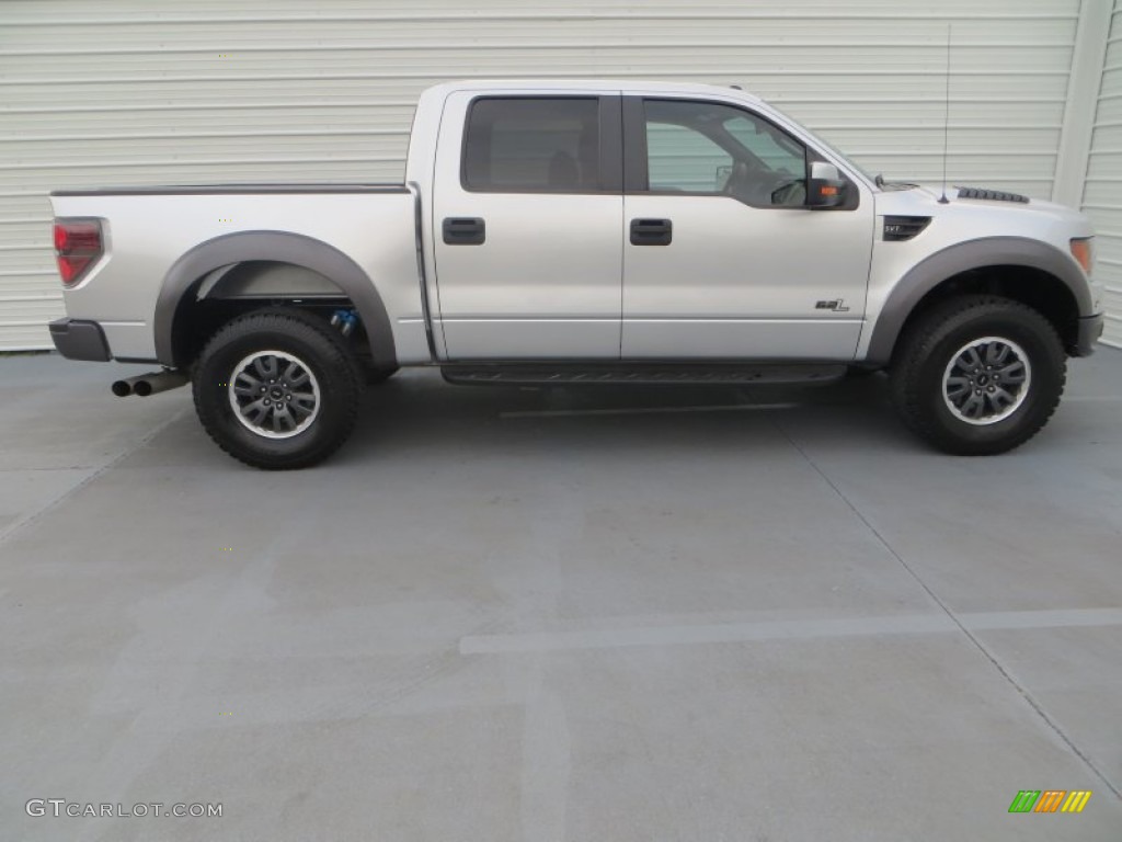 2011 F150 SVT Raptor SuperCrew 4x4 - Ingot Silver Metallic / Raptor Black photo #3