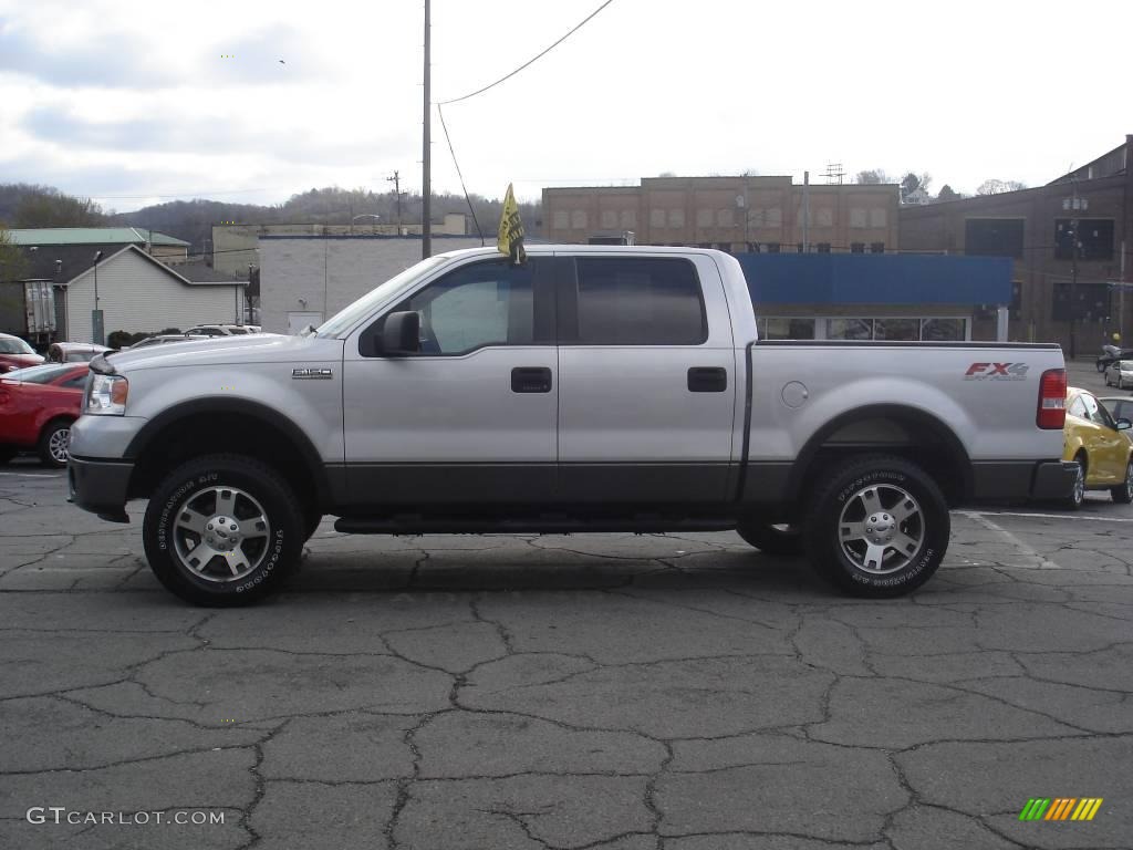 2006 F150 FX4 SuperCrew 4x4 - Silver Metallic / Black/Medium Flint photo #5