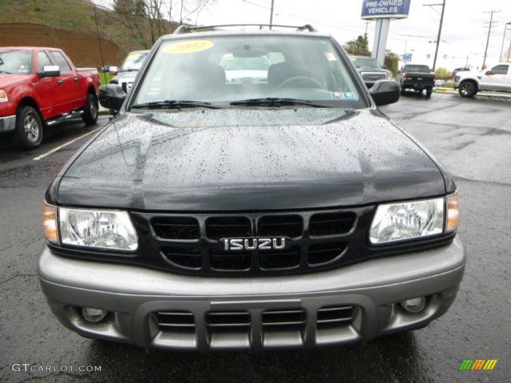 2002 Rodeo S 4x4 - Ebony Black / Gray photo #6