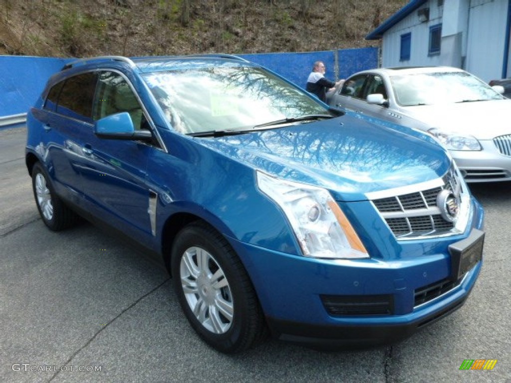 2010 SRX 4 V6 AWD - Caribbean Blue / Titanium/Ebony photo #2