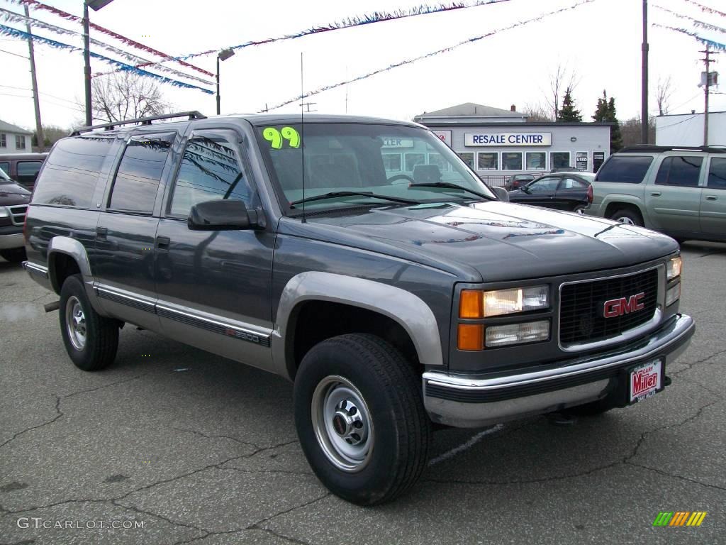 1999 Suburban K2500 SLT 4x4 - Storm Gray Metallic / Gray photo #8