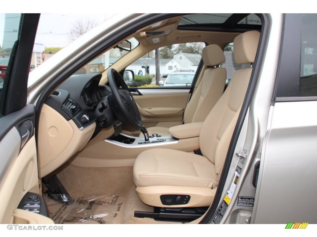Sand Beige Interior 2013 BMW X3 xDrive 28i Photo #80005757