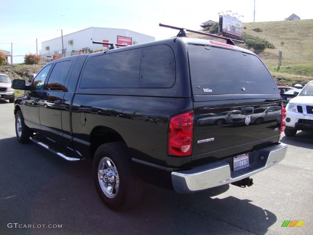 2007 Ram 2500 SLT Mega Cab - Brilliant Black / Medium Slate Gray photo #5