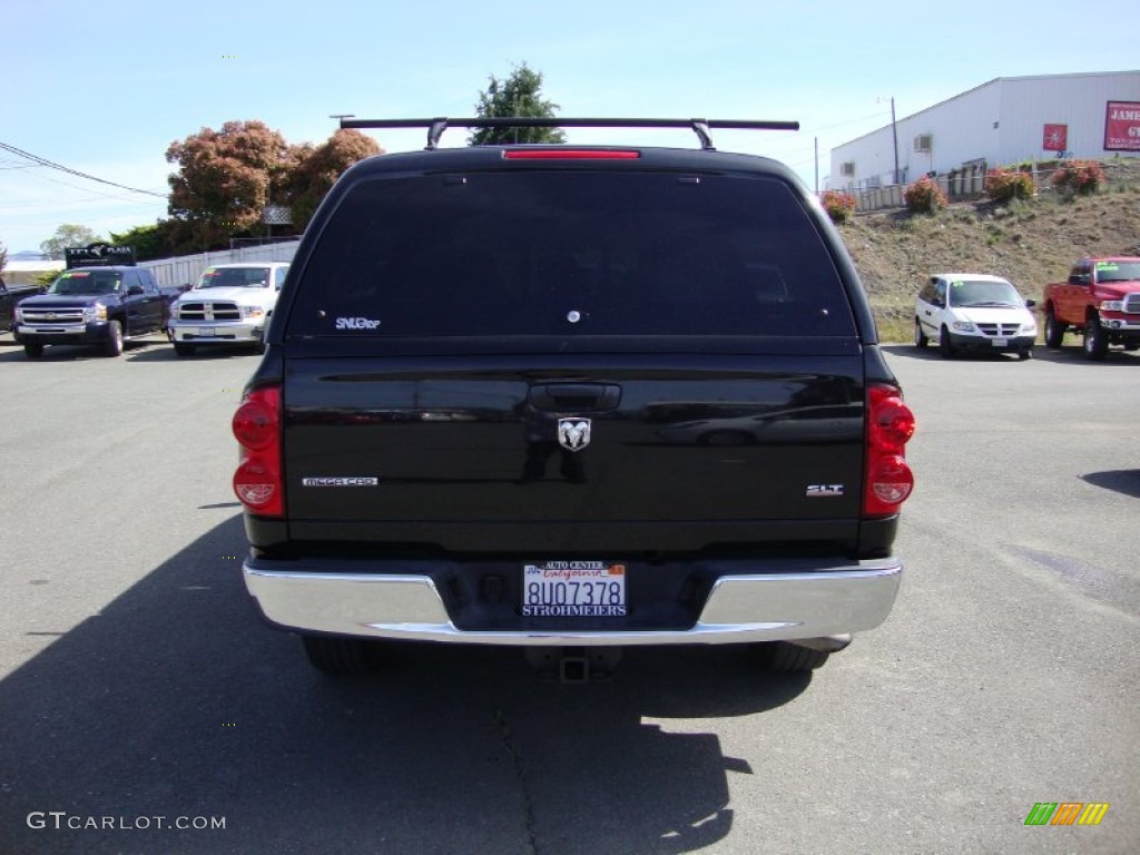2007 Ram 2500 SLT Mega Cab - Brilliant Black / Medium Slate Gray photo #6