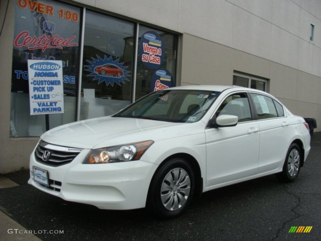 2011 Accord LX Sedan - Taffeta White / Ivory photo #1