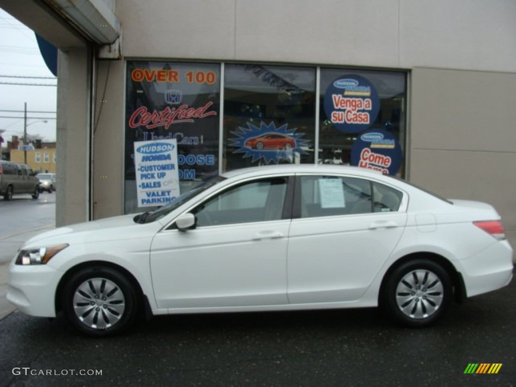 2011 Accord LX Sedan - Taffeta White / Ivory photo #3