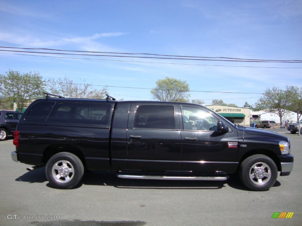 2007 Ram 2500 SLT Mega Cab - Brilliant Black / Medium Slate Gray photo #8