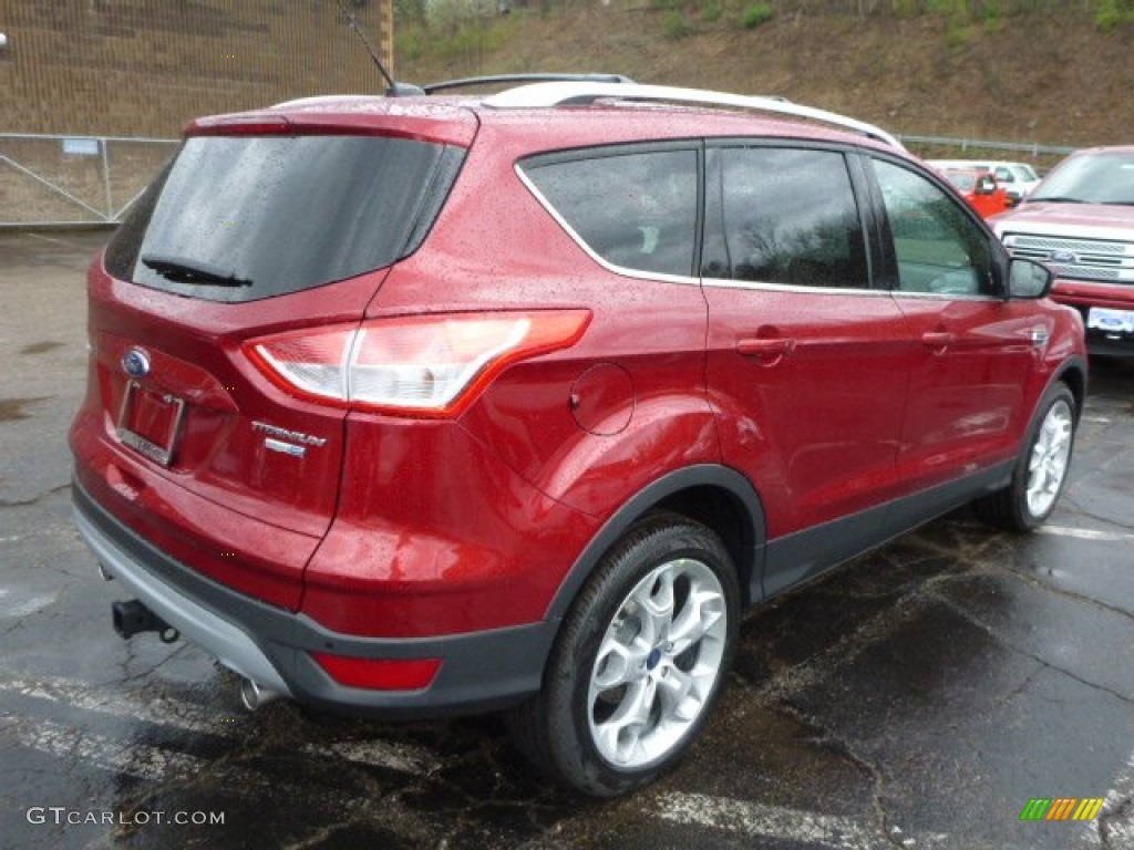 2013 Escape Titanium 2.0L EcoBoost 4WD - Ruby Red Metallic / Charcoal Black photo #2