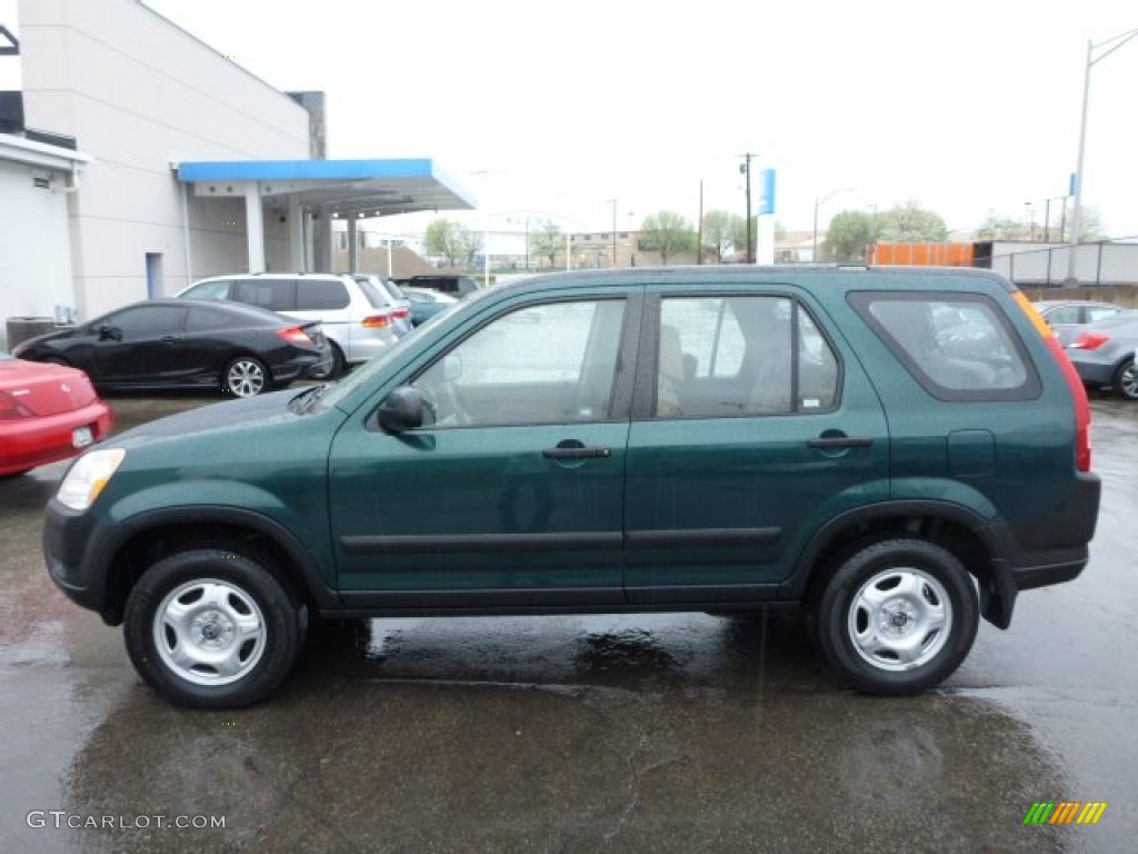 2003 CR-V LX 4WD - Clover Green Pearl / Saddle photo #6