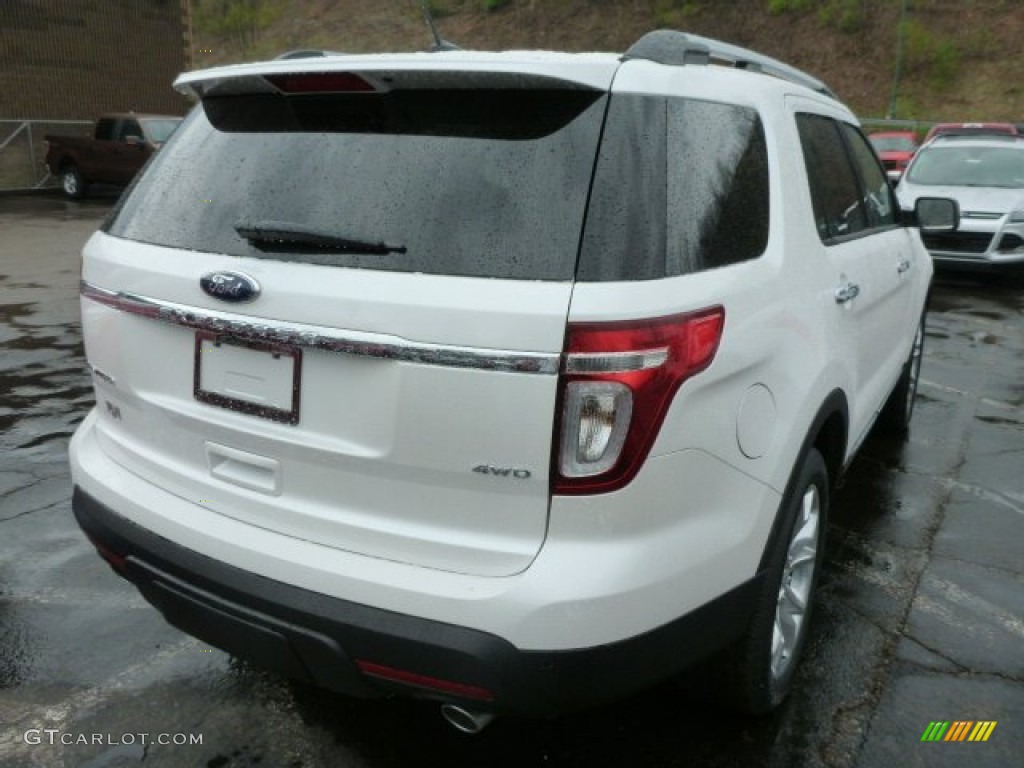 2013 Explorer Limited 4WD - White Platinum Tri-Coat / Medium Light Stone photo #2